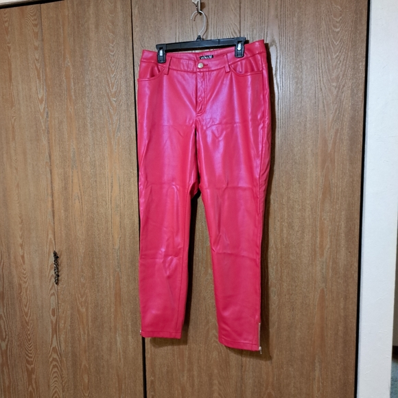 Venus red pleather pants - Picture 4 of 4